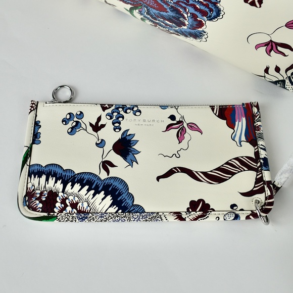 Tory Burch Rory Printed Tote In Multi Happy Times - Picture 7 of 16